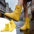 thumbnail image 1 of MTBLYS Cubrezapatos impermeables unisex para la lluvia | Cubrezapatos gruesos antideslizantes reutilizables e impermeables | Cubrebotas portátiles y resistentes al desgaste, 1 of 9