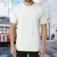 thumbnail image 5 of Men’s 100% Cotton T-Shirt – Soft, Breathable, Casual Fit, S-3XL, White, 5 of 6