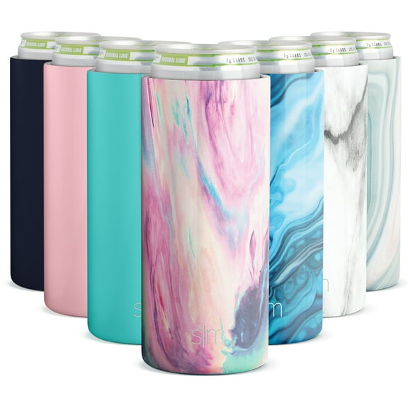 Simple Modern Skinny Can Cooler for Slim Beer & Hard Seltzer 12oz Insulated Stainless Steel Sleeve