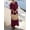 *Wine, variant on ClodeEU Women's Linen Blend Oversized Maxi Shirt Dress,Casual Loose Summer Beach Cover Up with Pockets Blue,Women's Plus L