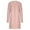Pink, variant on Lovskoo Cardigan Sweaters for Women Open Front Solid Color Knit Medium Length Long Sleeve Oversized Winter Outerwear Tops Pink