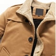 thumbnail image 5 of Vedolay Men Jackets for Winter Long Sleeve Button Down Blazer Jacket Cardigan Khaki,2XL, 5 of 5