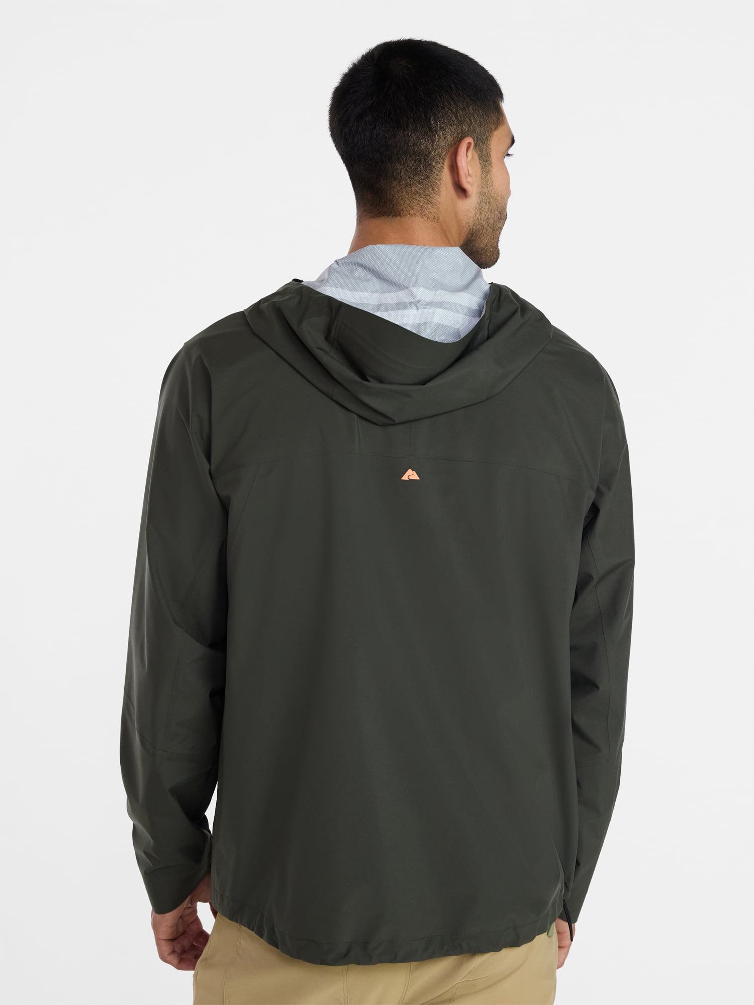 Ozark Trail Men's and Big Men's Seal Seamed Rain Jacket, Sizes S-3XL