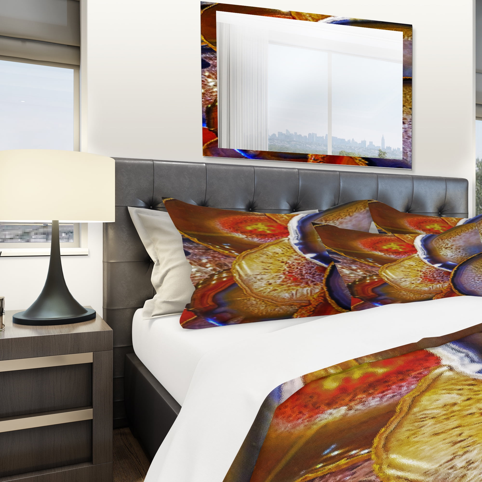 Designart 'Energy Stones Polished in Flat Shape' Modern & Contemporary Duvet Cover Set