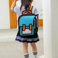 thumbnail image 2 of 3D Jump Style 2D Drawing Backpack - Novetly Back To School Supplies Kawaii Cartoon Comic Japanese Anime Bag Daypack, 2 of 6