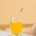 thumbnail image 4 of Bangus Glass Straws Dots Bent Reusable Straws, 4 of 5