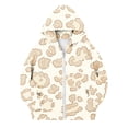 thumbnail image 5 of Dzrciro Boys Girls Hoodie Sweatshirts, Leopard Print Long Sleeve Full Zip Up Kids Jacket with Pockets, Casual Outdoor Hoodies Coat, 4-12 Years, 5 of 8