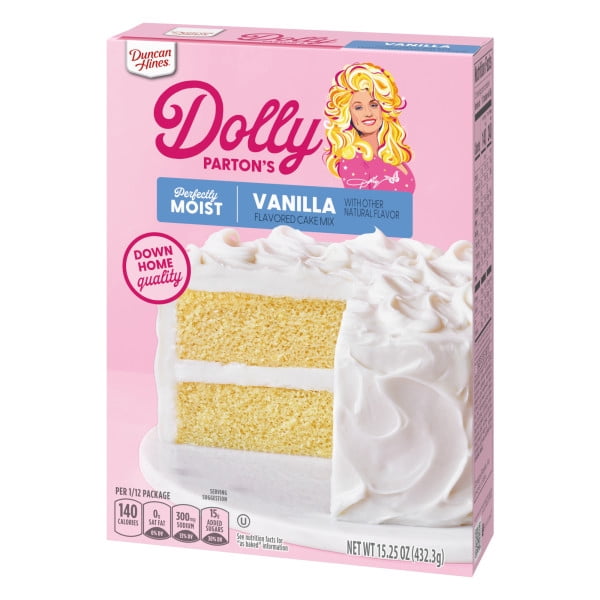 Duncan Hines Dolly Parton's Vanilla Flavored Cake Mix, 15.25 oz.