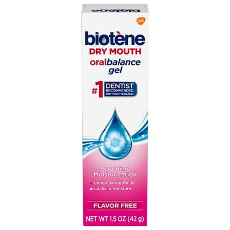 Biotene OralBalance Moisturizing Gel Flavor-Free, Alcohol-Free, for Dry Mouth, 1.5