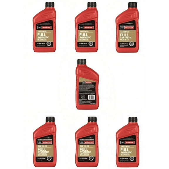 7 X Quarts OEM Full Synthetic Engine Motor Oil FORD/Motorcraft SAE 5W-20