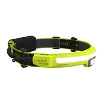 Liteband PRO 1500 Lumen LED Headlamp, Rechargeable Battery Powered, Hard Hat Light, Yellow