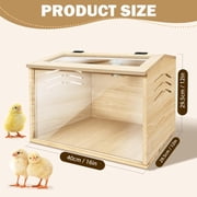 Chicken brooder Box,Chick brooder,brooder Box for Chicks,Small Chicken coop,Baby Chicken Supplies,Chick brooder Box,Quail cage,Quail coop,Measures Approximately 16 X 12 X 12 inches