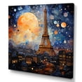 thumbnail image 2 of Designart "Of Lights Paris City art painting V" Architecture Canvas Art Print, 2 of 5