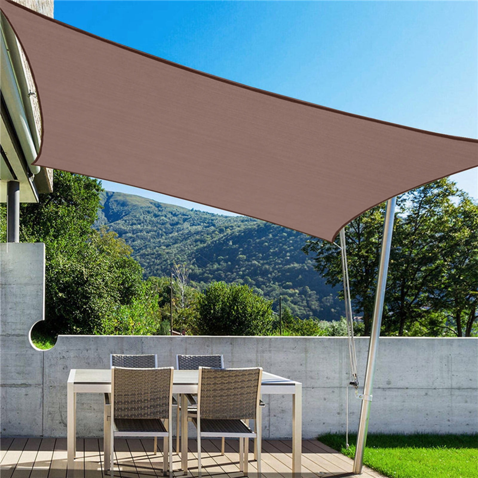 xuyanhg Clearance Curved Sun Shade, Outdoor Shade Cover Sand Rectangle Heavy Duty Permeable Backyard Shade Cloth For Patio Garden Sandbox (200CM x 200CM)