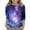 A1-Light Blue, variant on Galaxy Shirt for Toddler Girls Short Sleeve Starry Print Clothes Outfit Breathable Fashion Girls' Athletic Shirts & Tees,Purple,4-5 Years