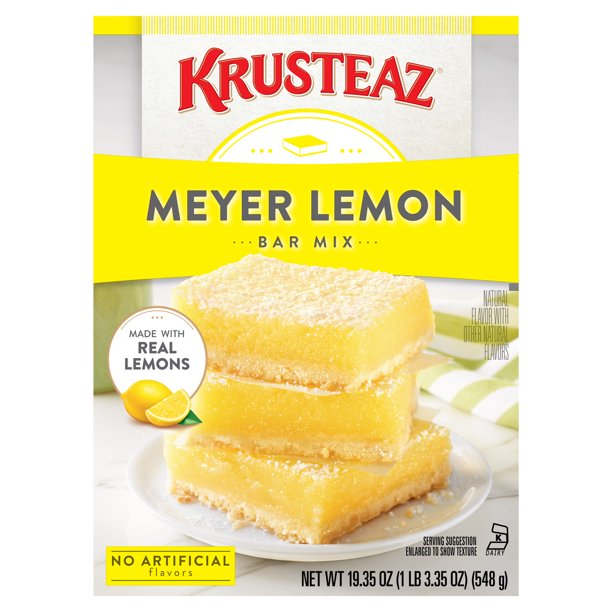 Krusteaz Meyer Lemon Bars Supreme Mix, 19.35 oz Box