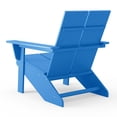 thumbnail image 6 of WestinTrends Riviera Outdoor HDPE Modern Adirondack Chair with Cup Holder, Pacific Blue, 6 of 9