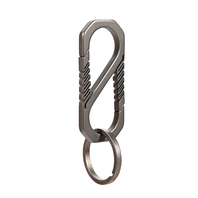 Titanium Alloy Multiuse Carabiner Key Ring Keychain Buckle Clip Durable 