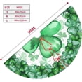 thumbnail image 4 of Saint Patrick''s Day Clover Cute Green 36 Inch Christmas Tree Skirt Carpet Mat Funny Party Decor Supplies for Xmas Halloween Decorations Occasion, 4 of 6