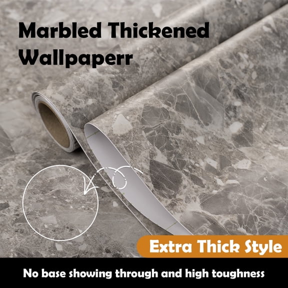 Terrazzo,Water-Polished Stone PVC Peel-and-Stick Wallpaper Self-Adhesive Terrazzo Look Vinyl Roll, Waterproof, Washable & Removable DIY Accent Wall, Backsplash & Furniture Makeover Wallpaper self-a