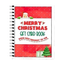 Tuplbcv Ultimate Christmas Gift Card Book with 30 Festive Pages, Colorful Holiday Gift Card Holder with Message Pages, Perfect Christmas Present for Family and Friends