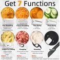 thumbnail image 3 of Magiccos 14-Cup French-Fry-Cutter Food Processor - Wide Mouth Large Feed Chute, Grey Color, Cheese Shredding, Meat Chopping, Shredding and Slicing, Mixing and Doughing, for Home Use, 3 of 5