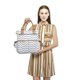 thumbnail image 5 of Bolsa de Cambio de Pañales de Bebé Bolsa de Pañales de Totalizador Accesorio de Mamá Premamá por Calles Negro y Blanco/Gris Baoblaze Bolsa de pañales, 5 of 7
