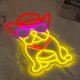 thumbnail image 5 of Letrero de neón de bulldog francés, sombrero de vaquero, luz de neón para decoración de pared, letrero de neón LED para perro, luz de neón LED de vaquero, letreros de neón con gafas de sol, luces de, 5 of 7