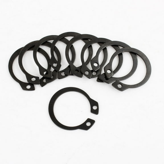 Unique Bargains 9 Pcs 18mm x 21mm Circle Metal External Snap Circlip Retaining Rings