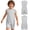 Grey, variant on Boys Girls Autism Sensory Jumpsuit Special Needs Adaptive Clothing Casual Playsuit Anti-Strip Romper Bodysuit White 8