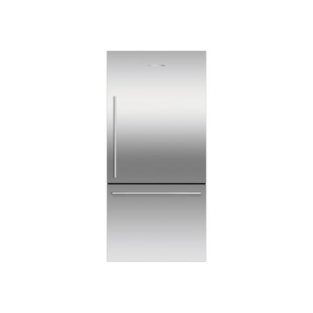 Fisher & Paykel ActiveSmart RF170WDRX5-N - Refrigerator/freezer - bottom-freezer - width: 31.1 in - depth: 27.4 in - height: 67.5 in - 17.1 cu. ft - EZKleen stainless steel