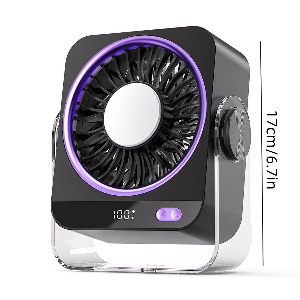 Treva/O2cool Clip Fan, 2 Speeds, Gray, Not Applicable FC05807