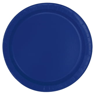 Way To Celebrate Disposabl e Paper Plates, 9 inch, Navy Blue, 20