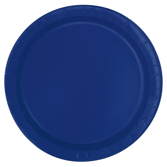 Disposable Paper Plates, 9", Deep Navy, 55 Pieces, by Way To Celebrate