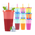 thumbnail image 1 of Vasos Magicos Cambian De Color Con Tapa Y Popote 700ml 10pzs Wünd, 1 of 5