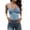 a-Blue6017, variant on FINALGANG Womens Camisole Solid Color Sleeveless Cami Top Lace Trim V Neck Slim Fit Casual Basic Tank For Daily Going Out Wear Trendy Top