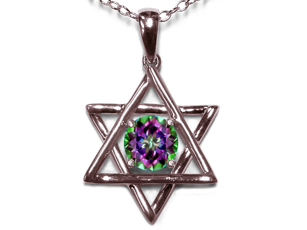 Jewish Star of David Pendant Necklace 