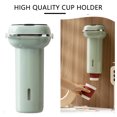 thumbnail image 4 of Dispensador de vaso de agua montado en la pared portavasos de papel desechable tipo tirón (verde), 4 of 8