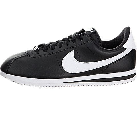 nike cortez black and silver