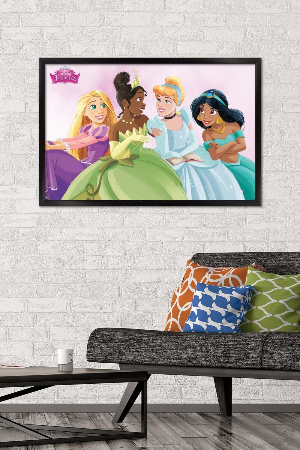 Disney Ultimate Princess Celebration - Group Wall Poster, 22.375" x 34" Framed