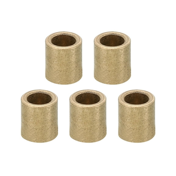 M4 Brass Spacers, 5 Pcs Metal Spacers Brass 4mm ID x 6mm OD x 8mm L Brass Spacers Standoff for 5/32 Inch or M4 Screw