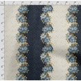 thumbnail image 4 of Soimoi Floral Vintage Printed Japan Crepe SatinFabric By The Yard 54 Inch Wide Decorative Sewing Fabric For Dresses Kimonos Gowns Beige, 4 of 5