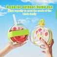 thumbnail image 3 of Ice Cube Maker Bottle, 2 In 1 Ice Cube Maker Bottle With Straw, Space-Saving With Press-To-Release Lid For Summer Drinks, Home & Office, 3 of 7