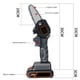 thumbnail image 4 of Pequeña Motosierra Recargable Portátil, Herramienta De Jardinería Para El Hogar, Cortadora De Plantas Yuarrent TO005252-08, 4 of 5