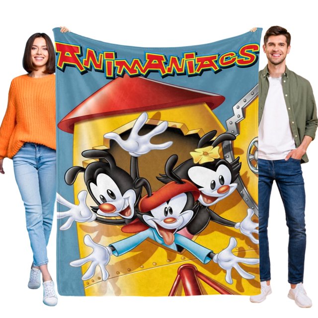 Animaniacs anti-pilling, suave, ligera, esponjosa y acogedora de lujo para hogar y cocina – Perfecta para niños y adultos,100X130cm