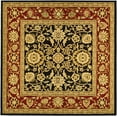 thumbnail image 2 of Safavieh Lyndhurst Victoria Floral Area Rug, Black/Red, 4' x 4' Square, 2 of 12
