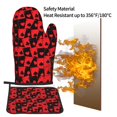 thumbnail image 5 of Gaeub Playing Cards Print Oven Mitts and Pot Holders Sets of 2,Heat Resistant Pad,Cooking Gloves, for Baking BBQ Home Decor, 5 of 7