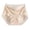 Beige, variante sur Culottes en Dentelle Couleur Unie pour Femmes, Taille Mi-Haute, Respirantes, en Polypropylène, Sans Couture, pour le Confort et le Soutien Quotidien