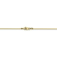 thumbnail image 4 of 14k Yellow Gold 18 Inch 1mm Octagonal Cubetto Omega Snake Chain Necklace Pendant Charm, 4 of 9