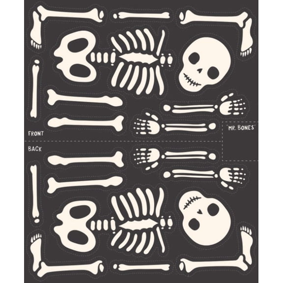 Riley Blake Halloween Hey Pumpkin Skeleton Panel Mr Bone